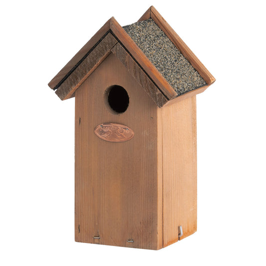 Birdhouse - Wren  | ↑ 21.5 Cm | Nest Box | Pinewood With Bitumen Roof