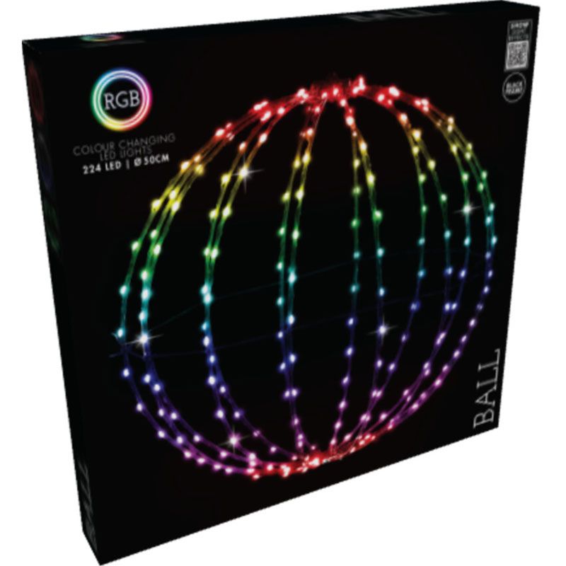 Lichtbol - Kerstverlichting - 50 Cm - Rgb Licht - 224 Led - Colour Changing