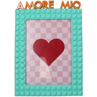 Amore Mio Polyresin Photo Frame Turquoise 13X18Cm