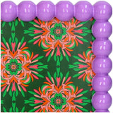 Beaded Photo Frame Polyresin – Purple