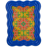 Curved Photo Frame Polyresin - Blue