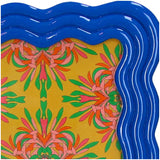 Curved Photo Frame Polyresin - Blue