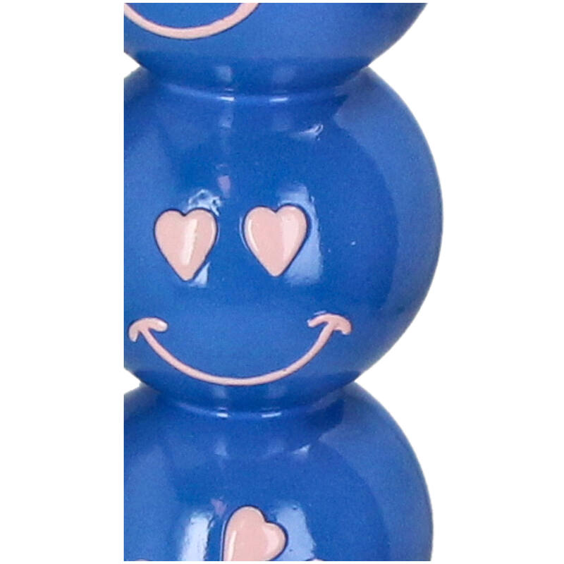 Smiley Blue Balls Candle Holder 9X9X36Cm - Candle Stick Holder