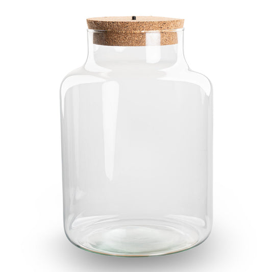 Terrarium Bottle - Little Milky With Cork -   Ø 17 Cm ↑ 25 Cm