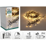 S.i.a. Treecluster Kerstboomverlichting - 1536Led - Warm Wit