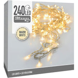 Led-Verlichting - 240 Led - 18 Meter - Warm Wit - Transparant Snoer