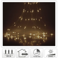 Cascadeverlichting - 200 Led - Warm Wit - Timer En Dimmer