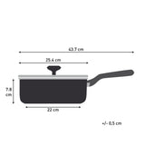 Tefal C47632 Change Black Keramische Hapjespan 24 Cm Zwart