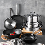Masterpro Wokpan - Inductie - 28 X 7.2 Cm - Foodies Collection