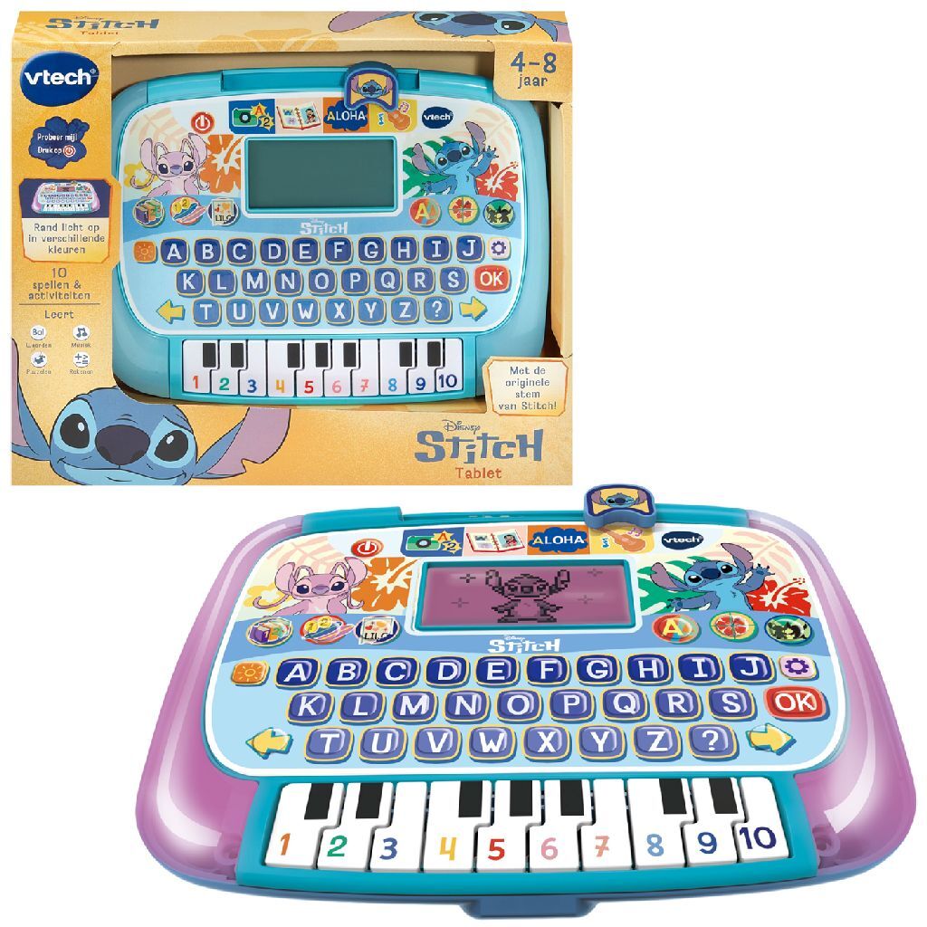 Vtech Disney Stitch Tablet + Licht En Geluid