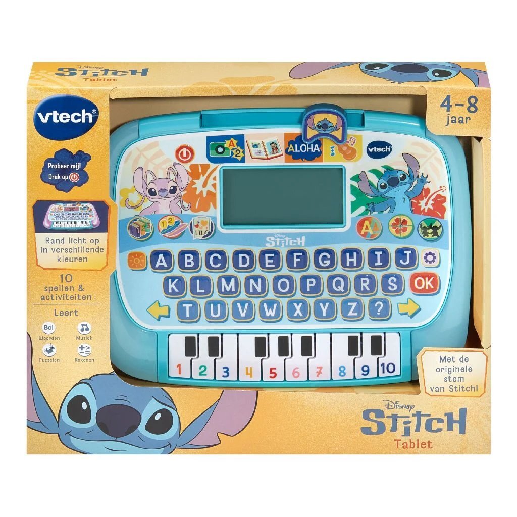 Vtech Disney Stitch Tablet + Licht En Geluid