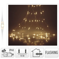 Cascadeverlichting Zilverdraad 300 Led Lampjes - Met Flash-Functie