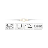 Cascadeverlichting Zilverdraad 300 Led Lampjes - Met Flash-Functie