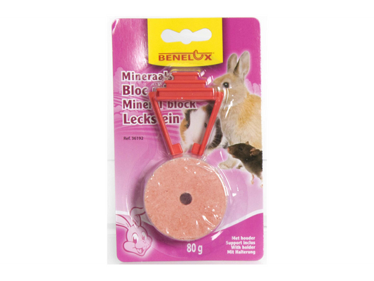 MINERAALSTEEN 80 G ROZE + HOUDER BLISTER