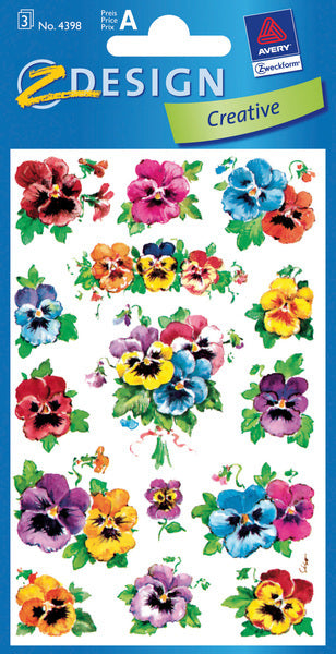 Avery Av-4398 Etiket 3 Vel Viooltjes 10 Setjes Met 3 Vel