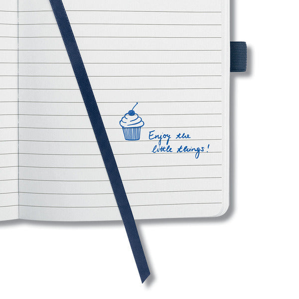 Sigel Si-Jn205 Notitieboek Jolie Impress A5 Hardcover Gelinieerd 'Midnight Blue'