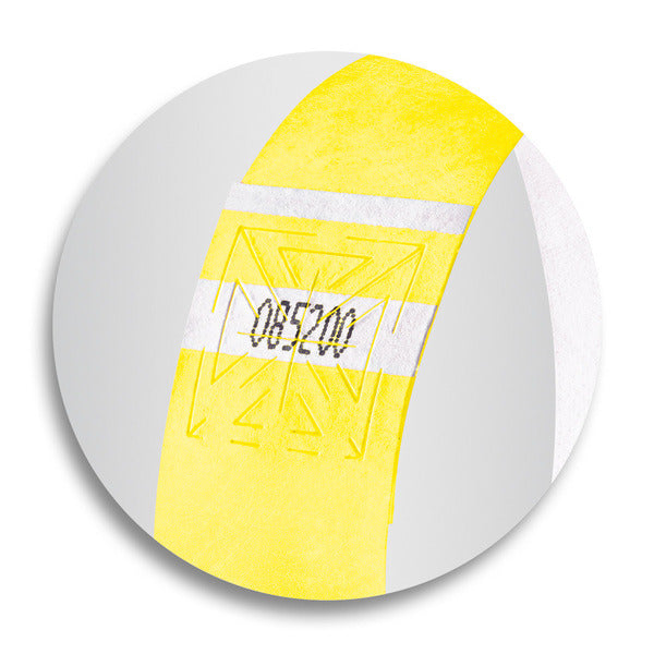 Sigel Si-Eb218 Evenementenbandjes Super Soft, 255X25Mm 120 Stuks Fluorescerend Geel