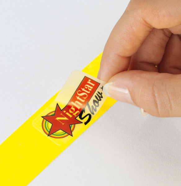 Sigel Si-Eb218 Evenementenbandjes Super Soft, 255X25Mm 120 Stuks Fluorescerend Geel