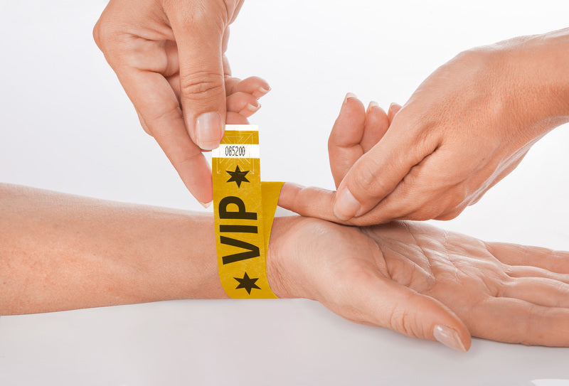 Sigel Si-Eb217 Evenementenbandjes Super Soft 255X25Mm Goud Met Vip Oprdruk 120 St