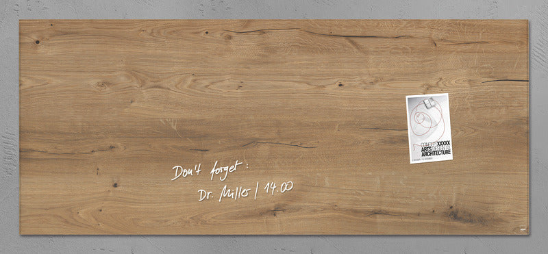 Sigel Si-Gl247 Glasmagneetbord Artverum 1300X550X15Mm Natural Wood