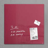 Sigel Si-Gl272 Glasmagneetbord Artverum 480X480X15Mm Bessenrood