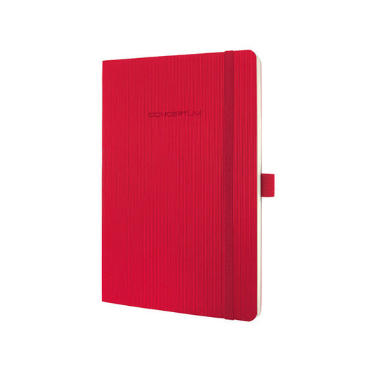 Sigel Si-Co325 Notitieboek Conceptum Pure Softcover A5 Rood Gelinieerd