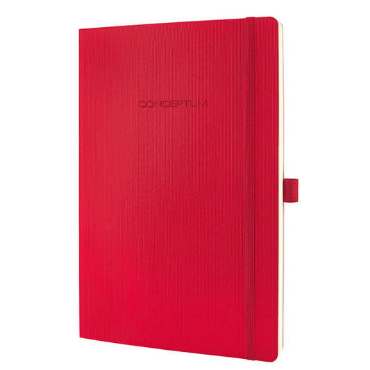 Sigel Si-Co314 Notitieboek Conceptum Pure Softcover A4 Rood Geruit