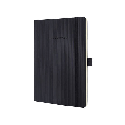 Sigel Si-Co321 Notitieboek Conceptum Pure Softcover A5 Zwart Gelinieerd
