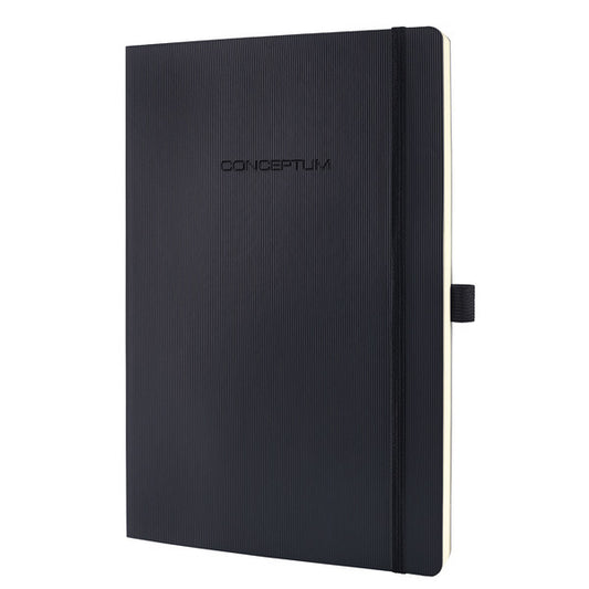 Sigel Si-Co310 Notitieboek Conceptum Pure Softcover A4 Zwart Geruit