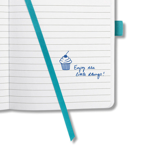 Sigel Si-Jn102 Notitieboek Jolie Flair A6 Hardcover Gelinieerd Aqua Groen
