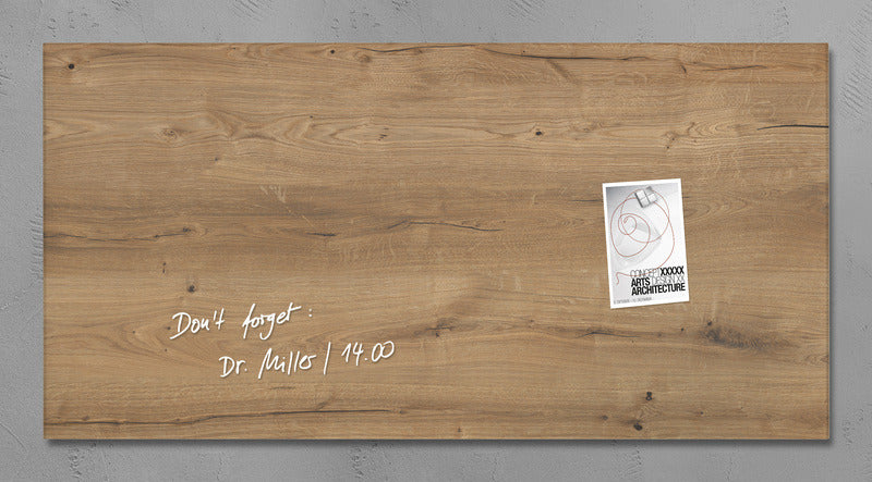 Sigel Si-Gl258 Glasmagneetbord Artverum 910X460X15Mm Natural Wood