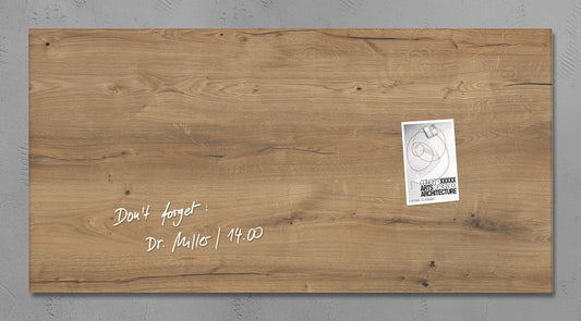 Sigel Si-Gl258 Glasmagneetbord Artverum 910X460X15Mm Natural Wood