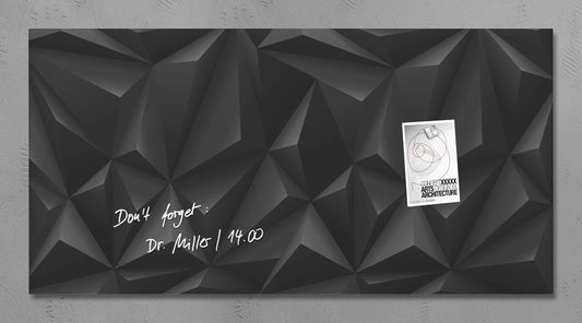 Sigel Si-Gl261 Glasmagneetbord Artverum 910X460X15Mm Black Diamond