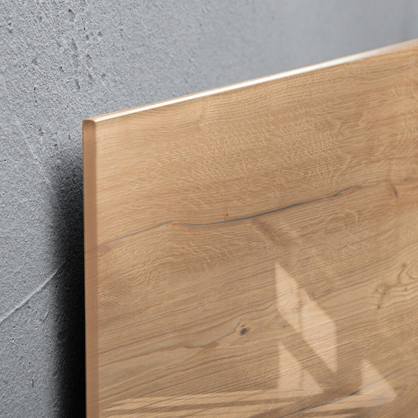Sigel Si-Gl254 Glasmagneetbord Artverum 480X480X15Mm Natural Wood