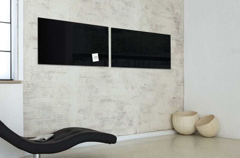 Sigel Si-Gl145 Glasmagneetbord Artverum 910X460X15Mm Zwart