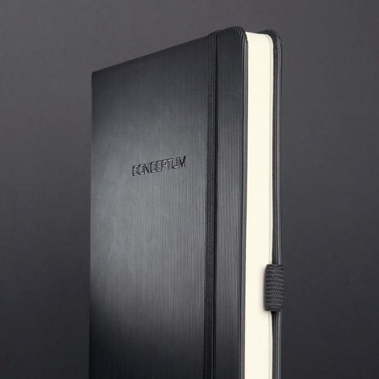 Sigel Si-Co121 Notitieboek Conceptum Pure Hardcover A5 Zwart Geruit
