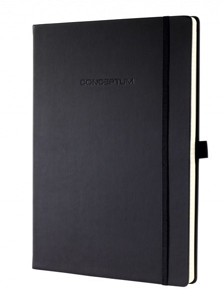 Sigel Si-Co111 Notitieboek Conceptum Pure Hardcover A4 Zwart Geruit