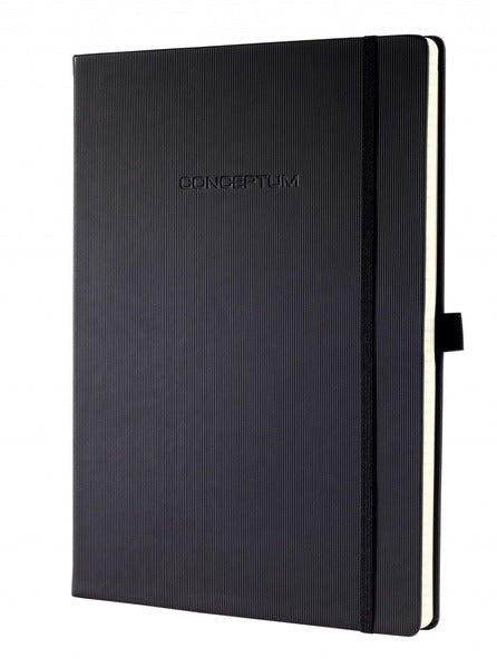 Sigel Si-Co110 Notitieboek Conceptum Pure Hardcover A4 Zwart Blanco