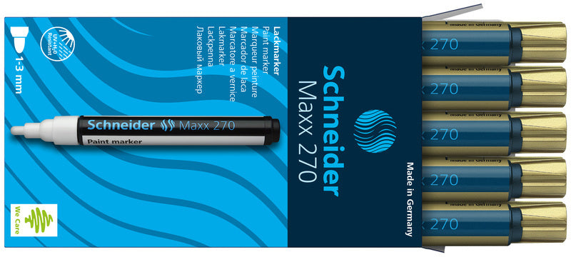 Schneider Lakmarker Maxx 270 1-3Mm Goud 10 Stuks