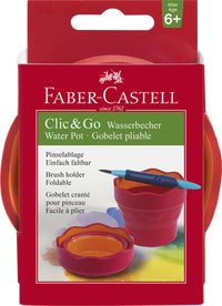 Faber Castell Fc-181517 Watercup Clic &Amp; Go Roze/Oranje