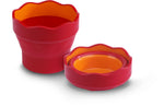 Faber Castell Fc-181517 Watercup Clic &Amp; Go Roze/Oranje