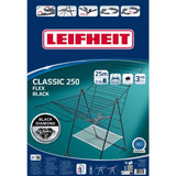 Leifheit 81472 Classic Droogrek 250 Flex 25 M Drooglengte Zwart
