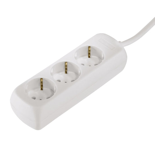 Hama Distribution Panel 3 Sockets Child-Proof 3 M White