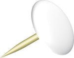 Alco Al-151-10 Punaises Sun 9,5Mm Messing Doos A 100 Stuks Wit