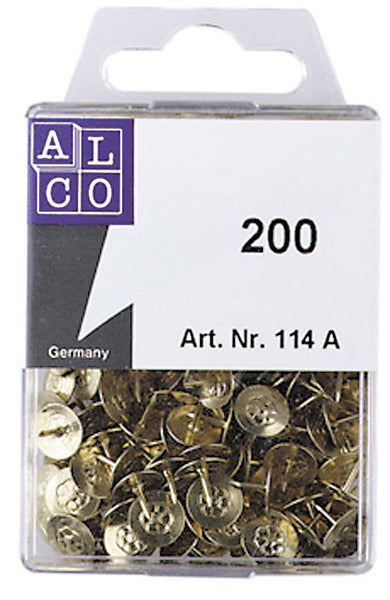 Alco Al-114A Punaises 9Mm Messing 200 Stuks In Doosje