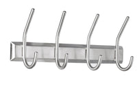 Alco Al-2841 Wandgarderobe Zilver 4 Haken Incl. Bevestigingsmateriaal