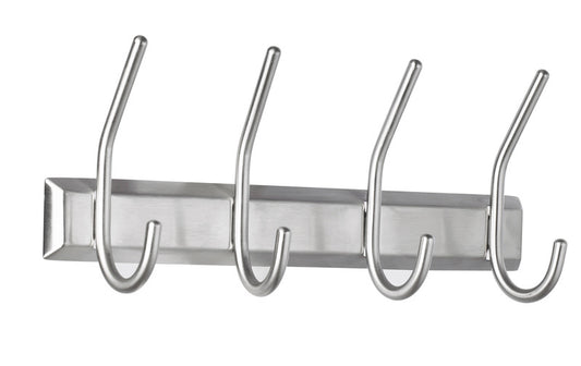Alco Al-2841 Wandgarderobe Zilver 4 Haken Incl. Bevestigingsmateriaal