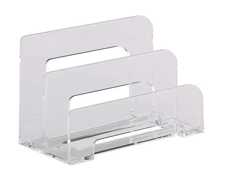 Alco Al-4466 Brievenstandaard Acryl 2-Vaks Transparant 75X150X95Mm