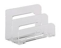 Alco Al-4466 Brievenstandaard Acryl 2-Vaks Transparant 75X150X95Mm