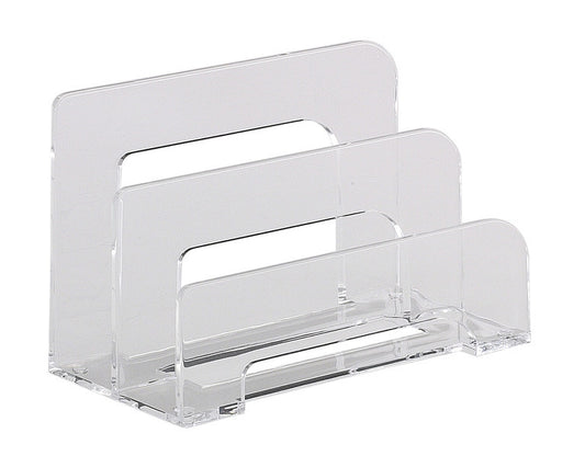 Alco Al-4466 Brievenstandaard Acryl 2-Vaks Transparant 75X150X95Mm
